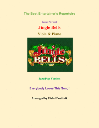 Book cover for Piano Background for "Jingle Bells"-Viola and Piano