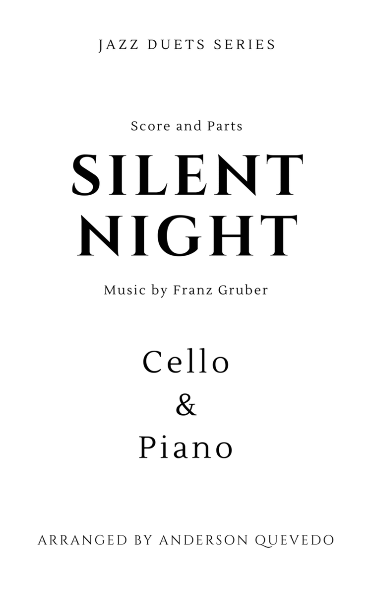 Silent Night by Franz Gruber for Cello Piano - Jazz Duets Series image number null