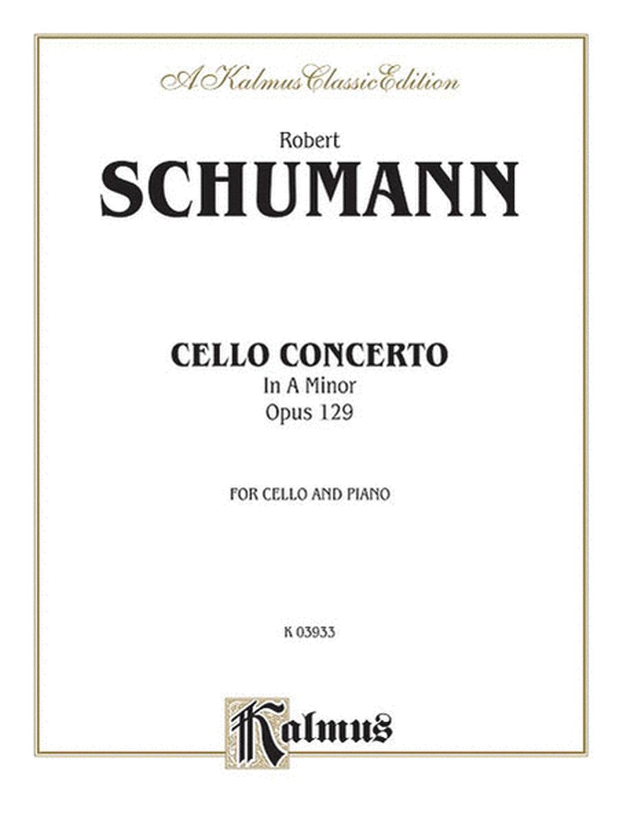 Cello Concerto, Op. 129