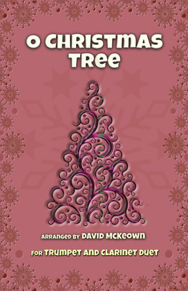 Book cover for O Christmas Tree, (O Tannenbaum), Jazz style, for Trumpet and Clarinet Duet