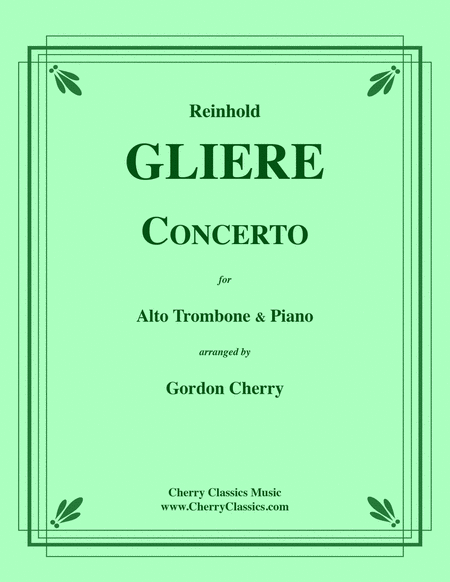 Concerto for Alto Trombone with Piano accompaniment reduction