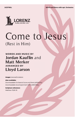 Book cover for Come to Jesus