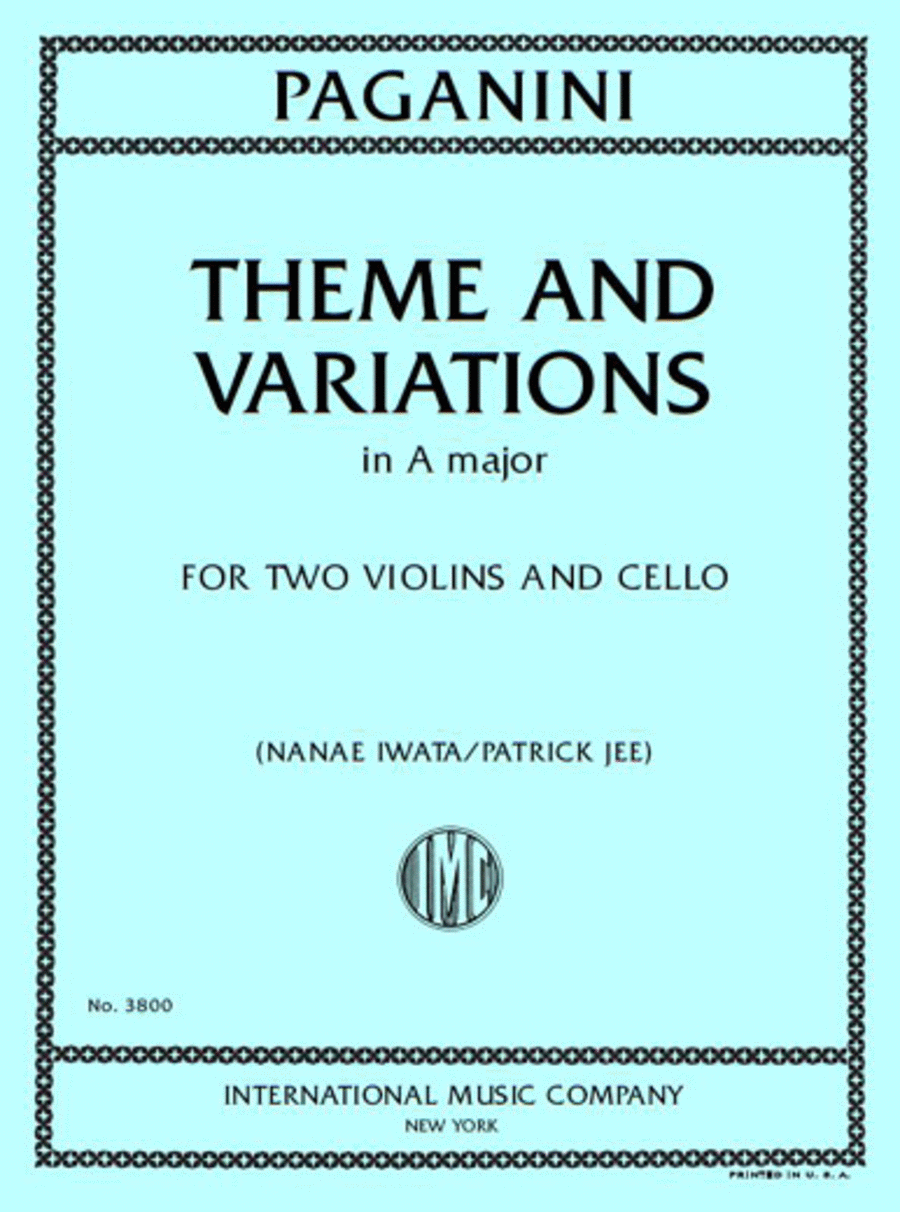 Theme And Variations In A Major