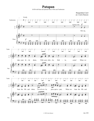 Book cover for Patapan (SATB)