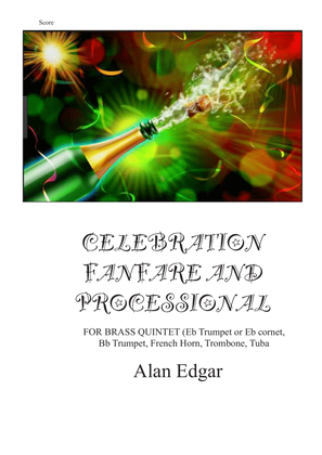 Book cover for CELEBRATION FANFARE AND PROCESSIONAL for BRASS QUINTET