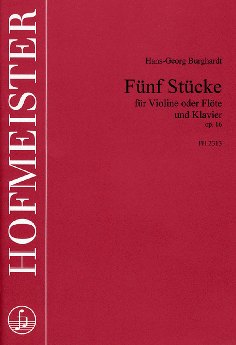 Funf Stucke, op. 16