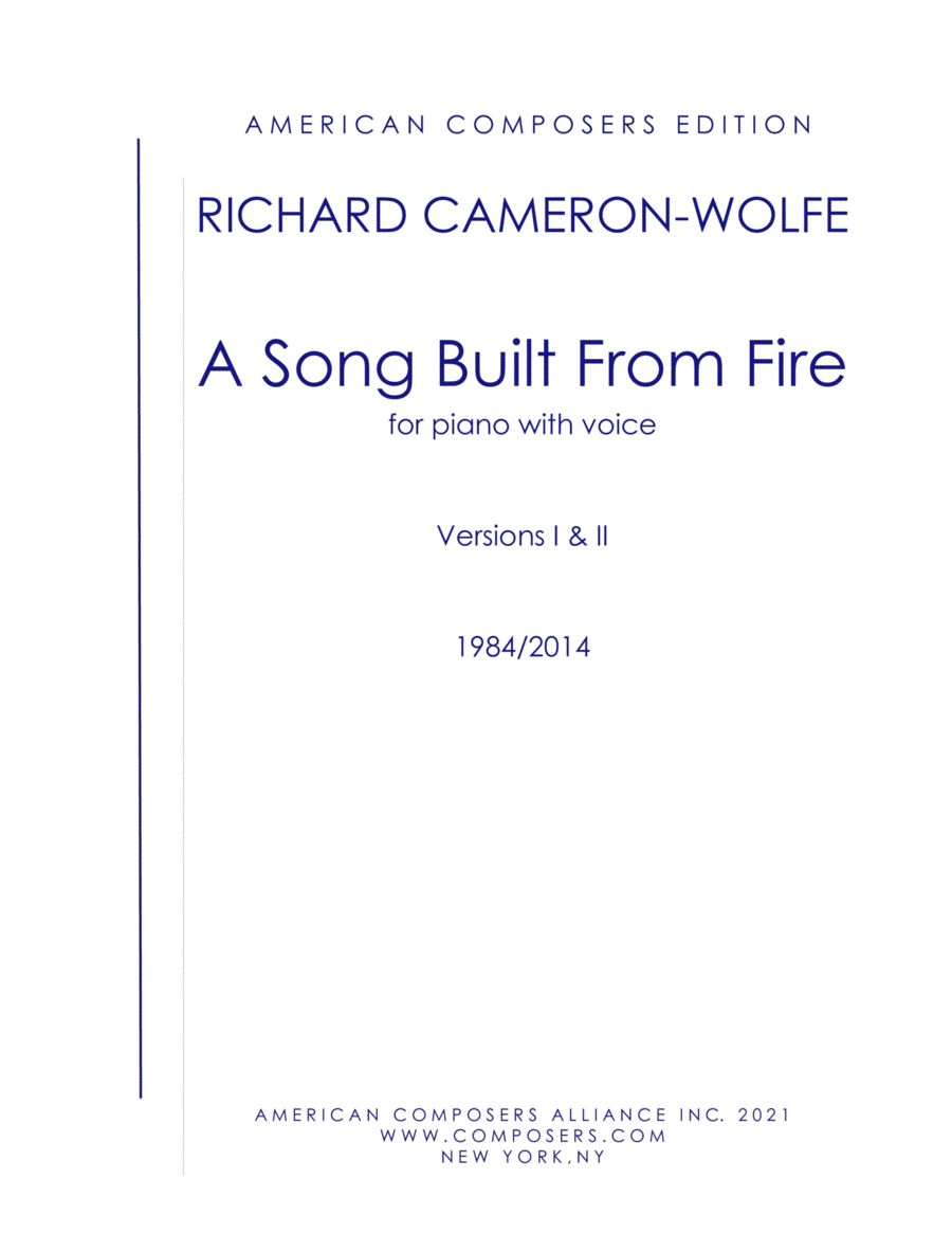 [Cameron-Wolfe] A Song Built From Fire