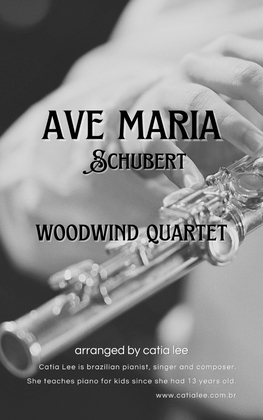 Book cover for Ave Maria - Schubert - Woodwind Quartet with chords