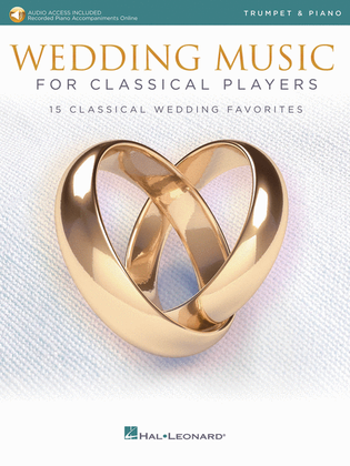 Book cover for Wedding Music for Classical Players – Trumpet and Piano
