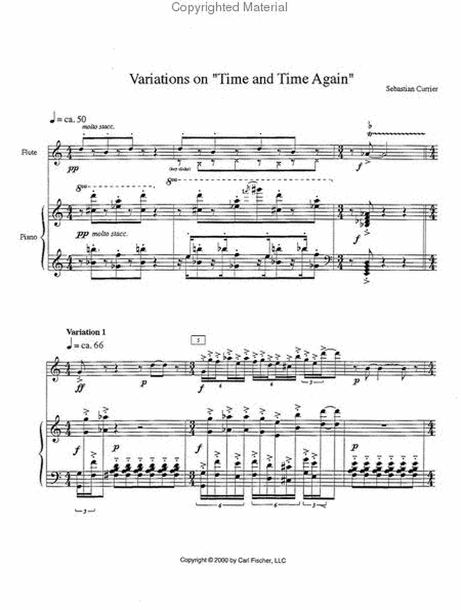 Variations on "Time and Time Again"