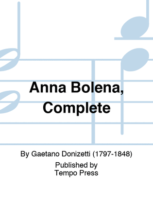 Book cover for Anna Bolena, Complete