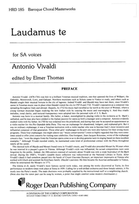Book cover for Laudamus Te