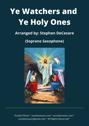 Book cover for Ye Watchers and Ye Holy Ones (Soprano Saxophone and Piano)