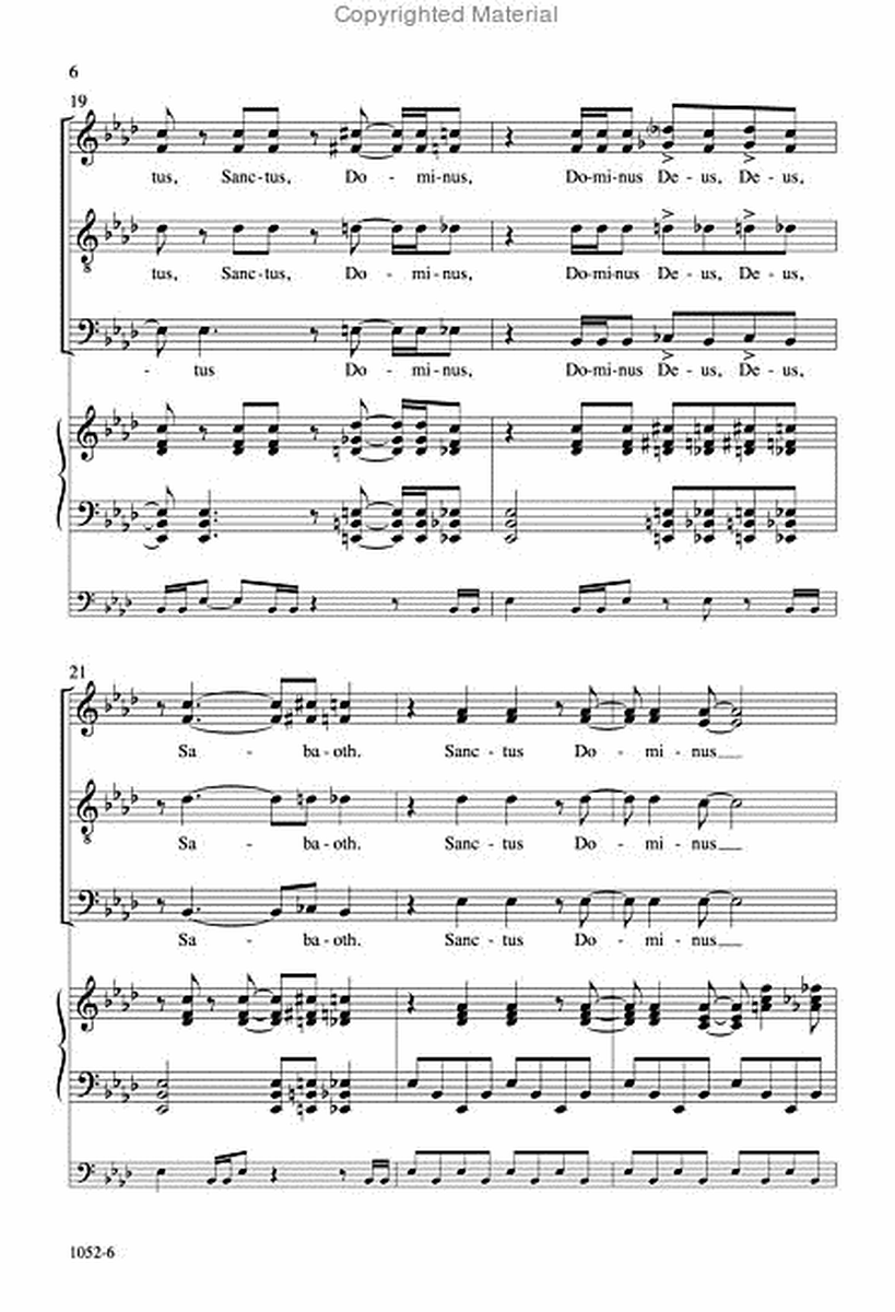 Sanctus - SATB Octavo image number null