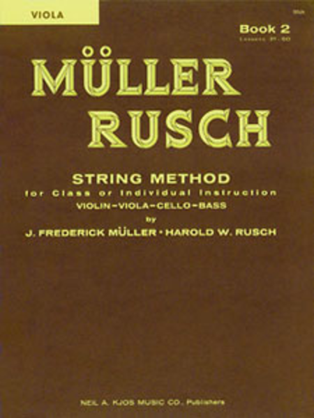 Muller-rusch String Method Book 2-viola