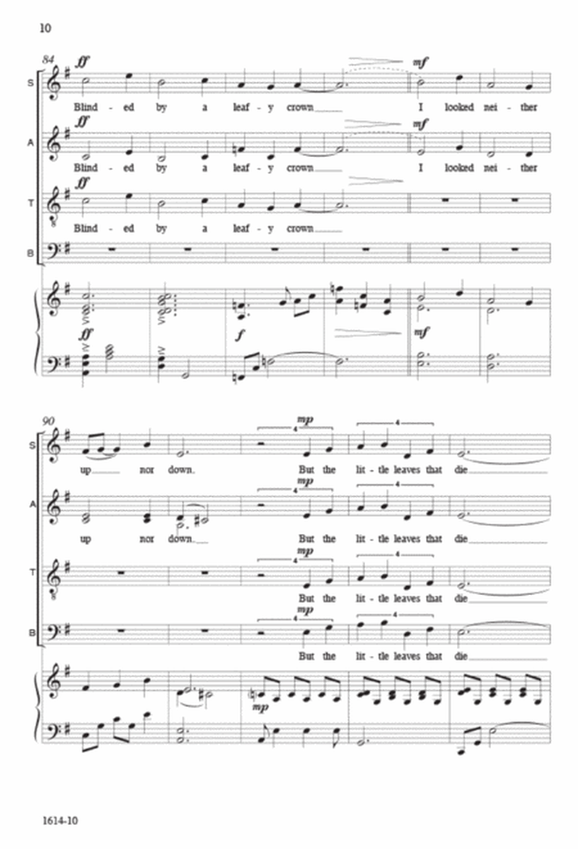 Stars Above and Earth Below - SATB divisi octavo