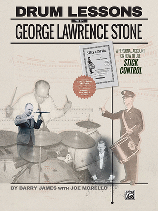 Book cover for Drum Lessons with George Lawrence Stone