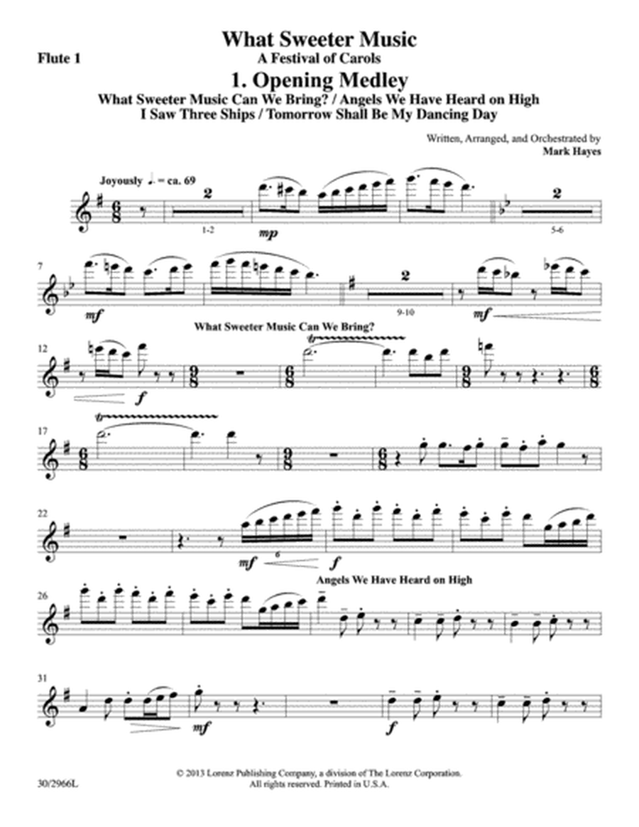 What Sweeter Music - Set of Full Orchestra Parts