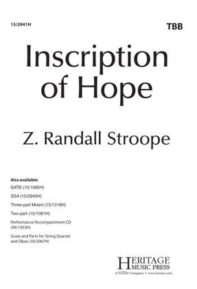 Book cover for Inscription of Hope