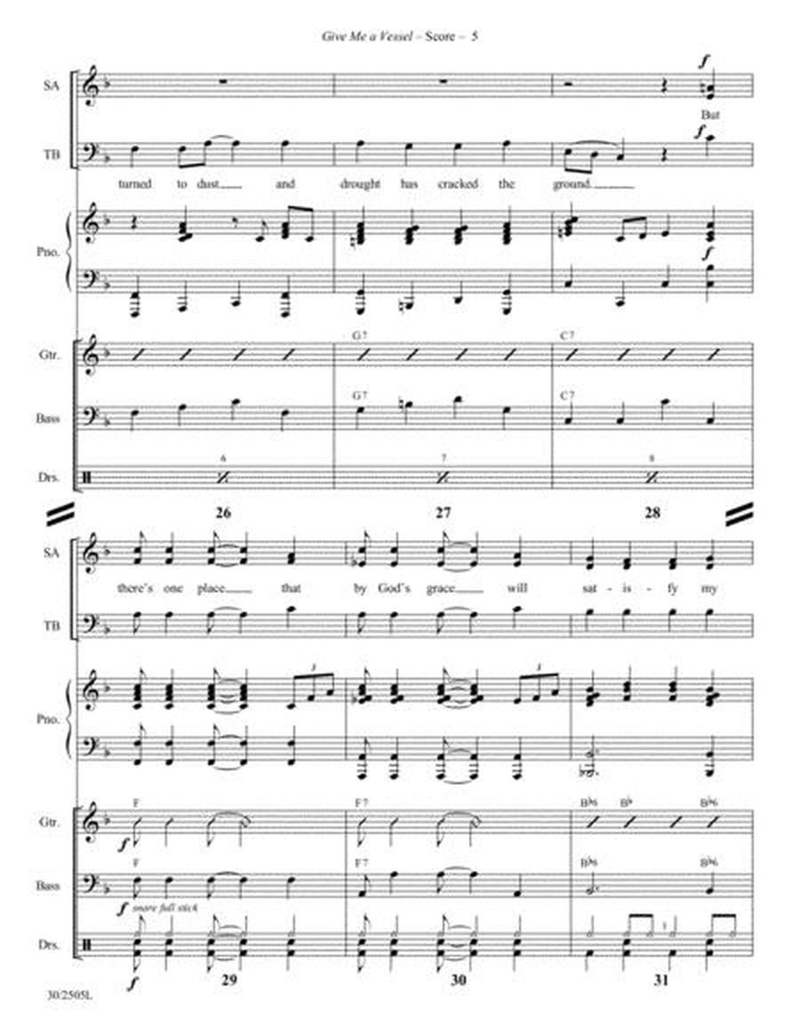 Give Me a Vessel - Rhythm Score and Parts