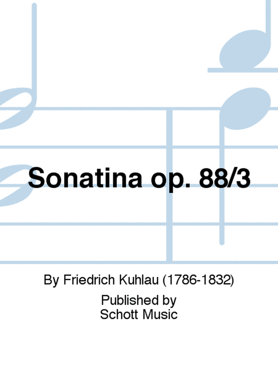 Sonatina op. 88/3