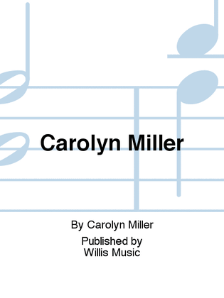Book cover for Carolyn Miller