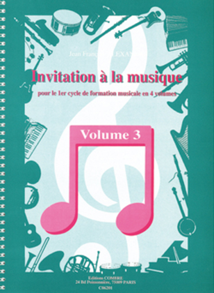 Book cover for Invitation a la musique - Volume 3