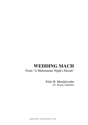Book cover for WEDDING MARCH - Felix B. Mendelssohn - Arr. for Organ 3 staff