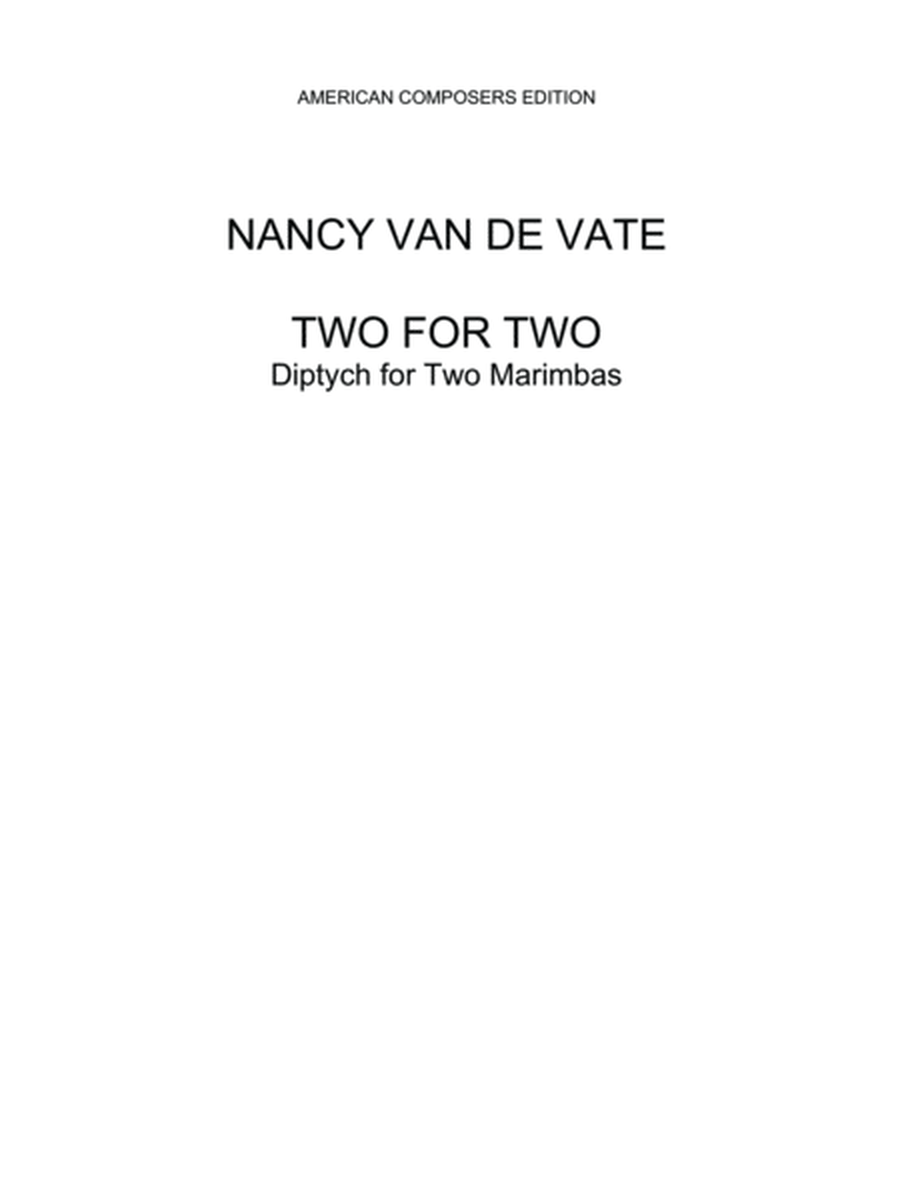 [Van de Vate] Two for Two