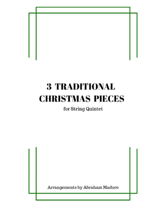 Book cover for 3 Traditional Christmas Pieces for String Quintet
