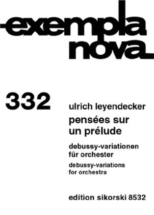 Book cover for Pensées sur un prélude - Debussy-Variations for Orchestra