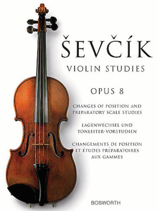 Book cover for Sevcik Violin Studies – Opus 8
