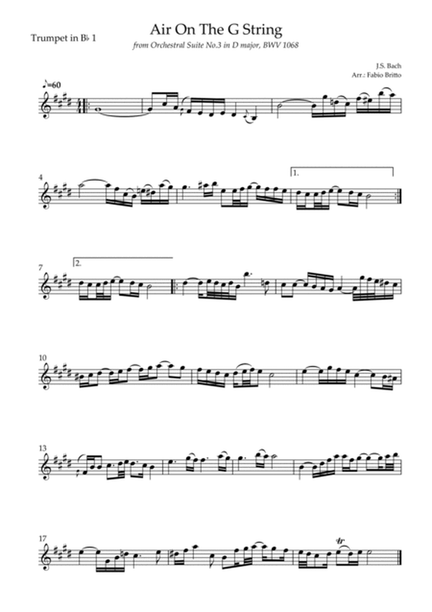 Air On The G String (J.S. Bach) for Brass Quartet image number null