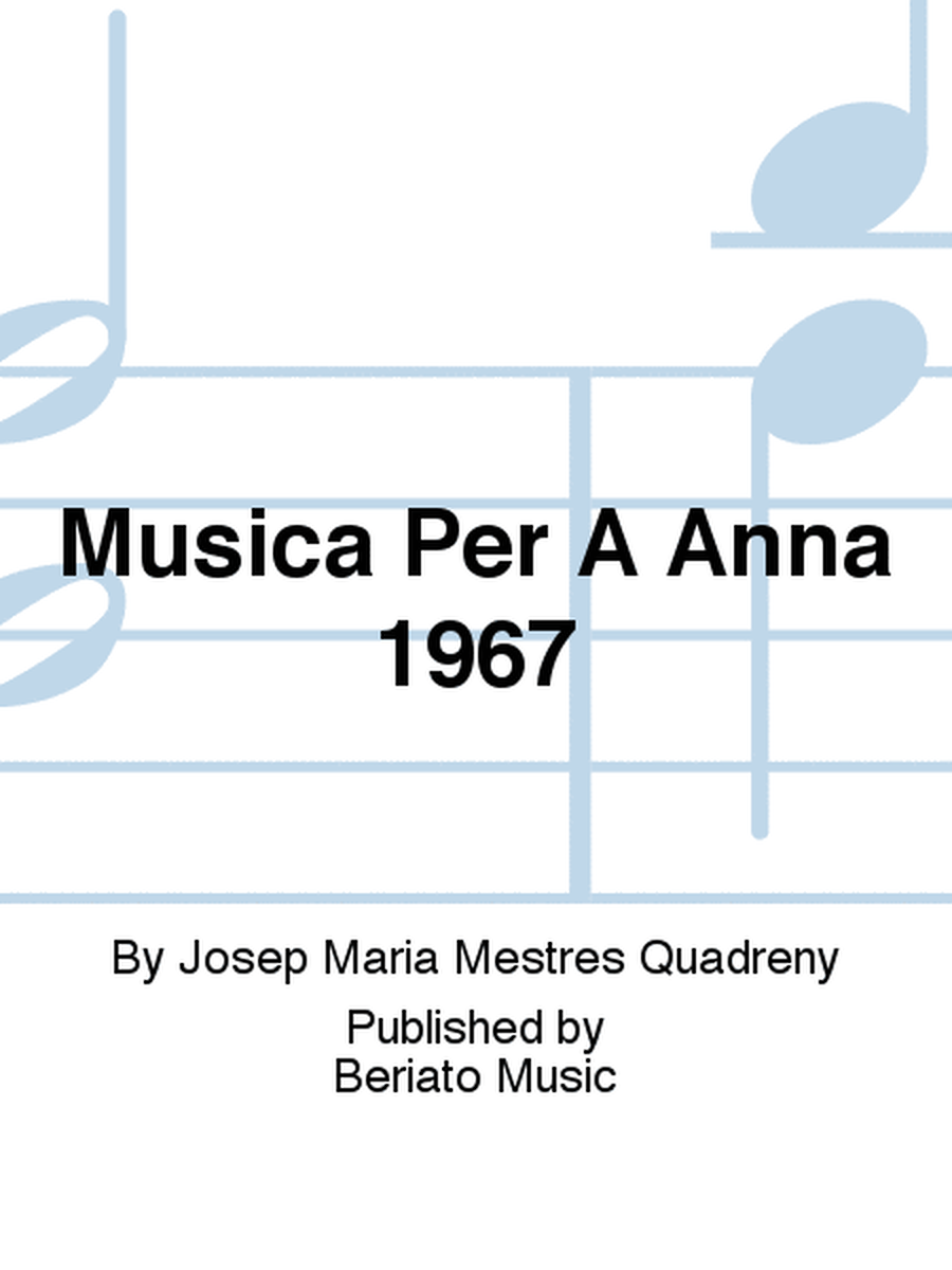 Musica Per A Anna 1967