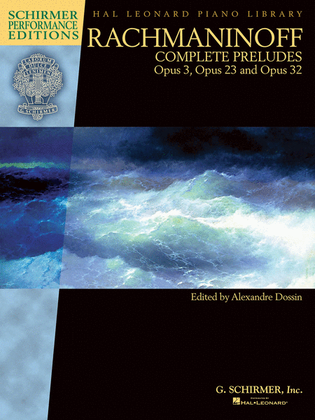 Book cover for Rachmaninoff – Complete Preludes for Piano, Op. 3, 23, and 32