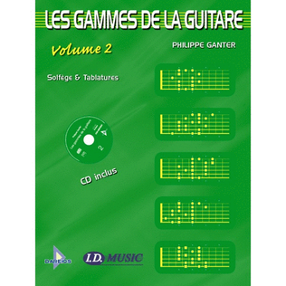 Book cover for Les Gammes de la Guitare - Volume 2 + CD