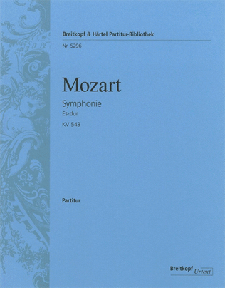 Book cover for Symphony [No. 39] in E flat major K. 543