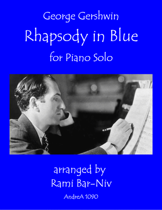Book cover for Rhapsody in Blue for Piano Solo (Letter Size Trim)
