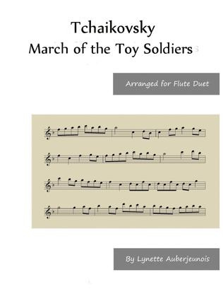 Book cover for March of the Toy Soldiers - Flute Duet