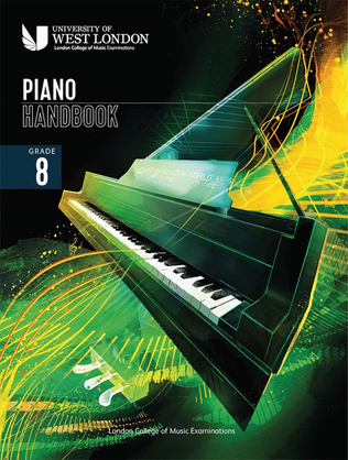 Book cover for LCM Piano Handbook 2021-2024: Grade 8