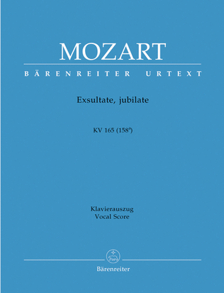 Book cover for Exsultate, jubilate K. 165 (158a)