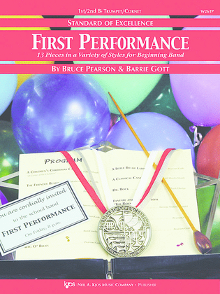 Book cover for Standard of Excellence First Performance, 1st/2nd Trumpet-Cornet