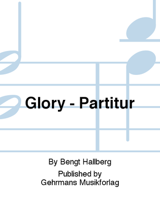 Book cover for Glory - Partitur