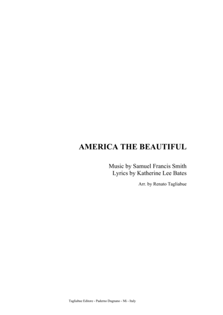 AMERICA THE BEAUTIFUL - For SATB Choir and Piano image number null