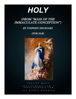 Book cover for Holy (from "Mass of the Immaculate Conception") (SAB)