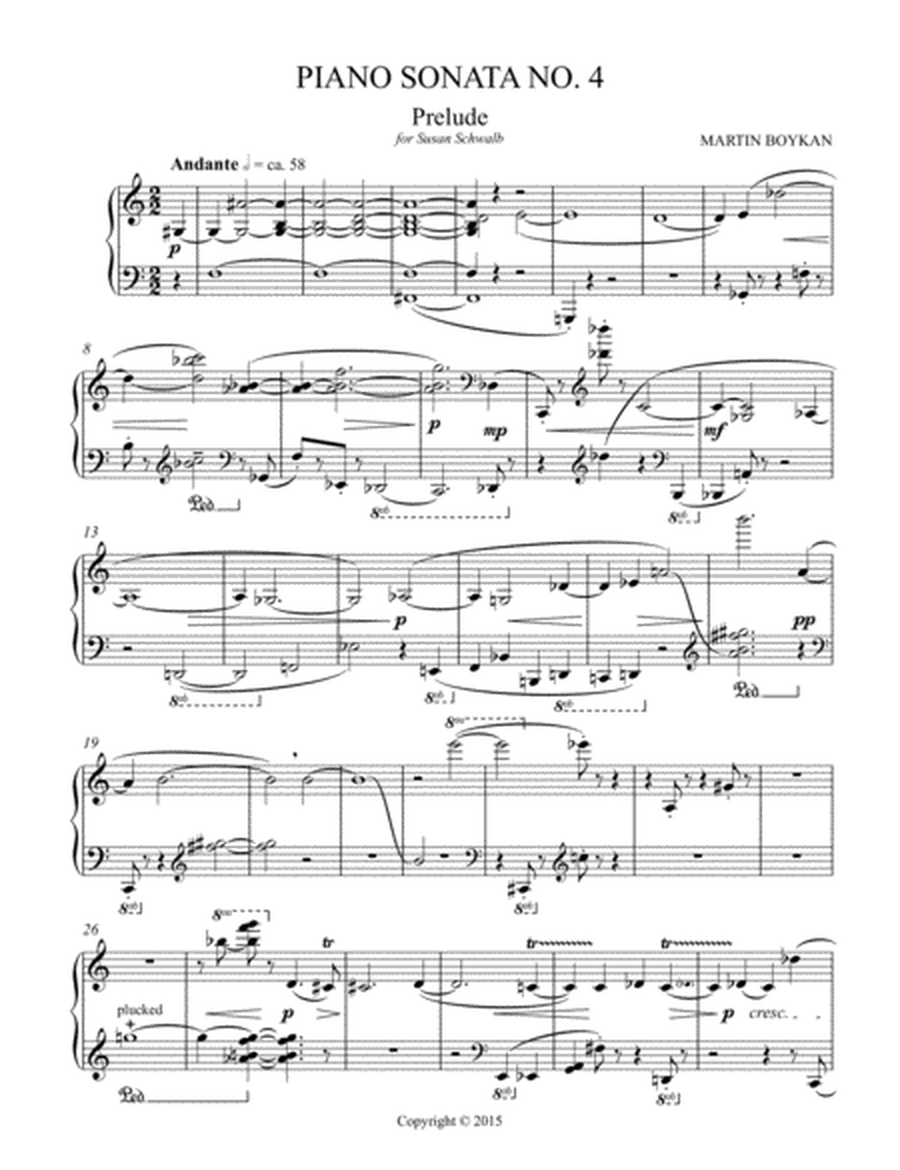 [Boykan] Piano Sonata No. 4