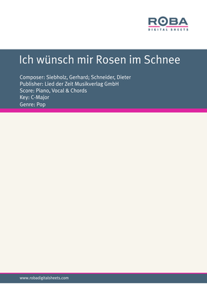 Book cover for Ich wunsch mir Rosen im Schnee