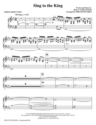 Sing To The King (arr. Phillip Keveren) - String Reduction (Synthesizer)
