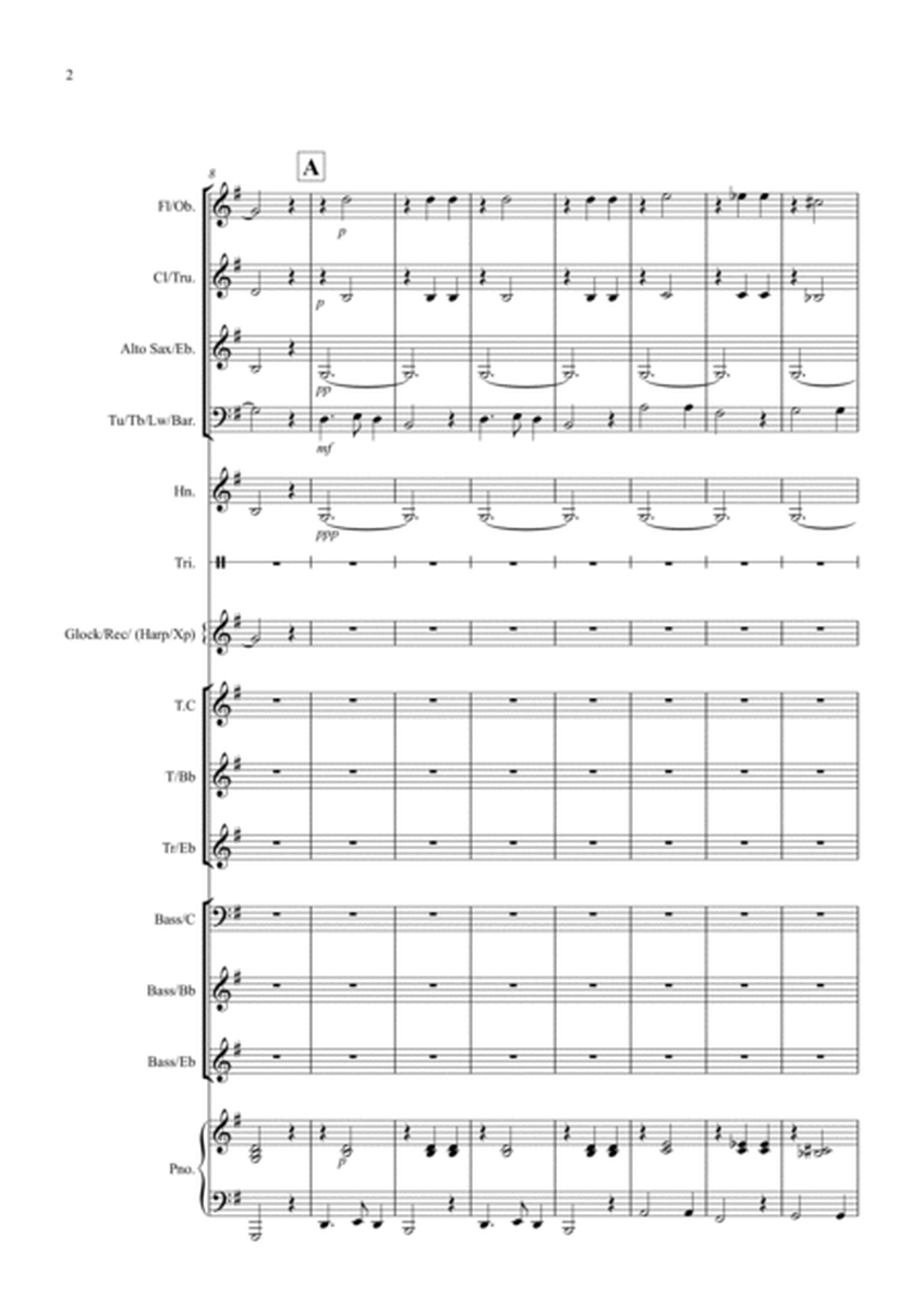 2 Christmas Favourites for Beginner and Advanced School Wind Band (volume one) image number null