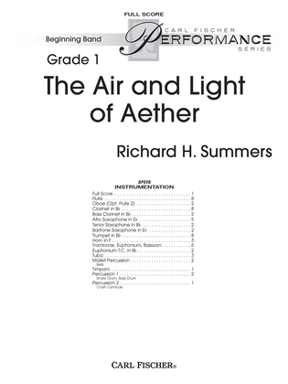 Book cover for The Air and Light of Aether